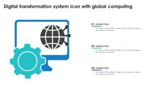 Digital Transformation System Icon With Global Computing Ideas Background Images