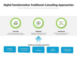 Digital transformation traditional consulting approaches