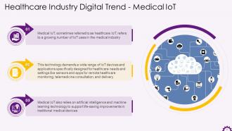 Digital Transformation Trends In Healthcare Industry Training Ppt