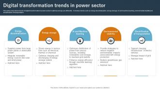 Digital Transformation Trends In Power Sector
