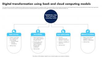 Digital Transformation Using SaaS And Cloud Computing Models