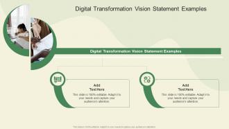 Digital Transformation Vision Statement Examples In Powerpoint And Google Slides Cpb