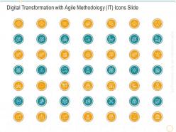 Digital transformation with agile methodology it icons slide digital transformation agile methodology it