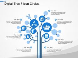 Digital tree 7 icon circles