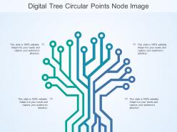 Digital tree circular points node image