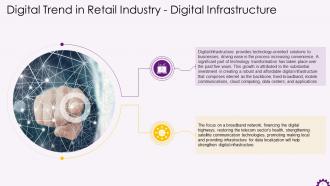 Digital Trend In Retail Industry Growing Digital Infrastructure Training Ppt