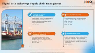 Digital Twin Technology Supply Chain Management Automation In Manufacturing IT