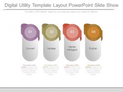 Digital utility template layout powerpoint slide show