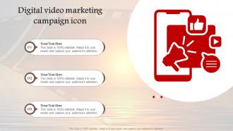 Digital Video Marketing Campaign Icon