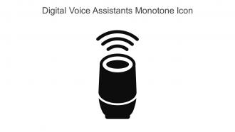 Digital Voice Assistants Monotone Icon In Powerpoint Pptx Png And Editable Eps Format