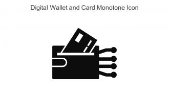 Digital Wallet And Card Monotone Icon In Powerpoint Pptx Png And Editable Eps Format