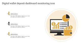 Digital Wallet Deposit Dashboard Monitoring Icon