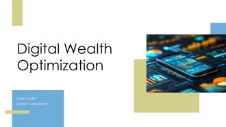 Digital Wealth Optimization PPT PowerPoint ST AI