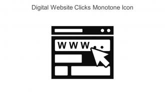 Digital Website Clicks Monotone Icon In Powerpoint Pptx Png And Editable Eps Format