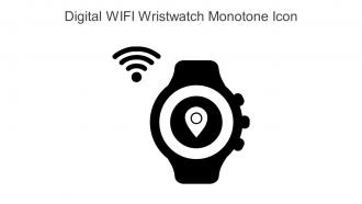 Digital Wifi Wristwatch Monotone Icon In Powerpoint Pptx Png And Editable Eps Format