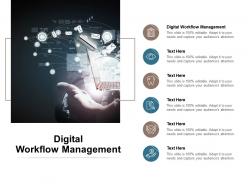 Digital workflow management ppt powerpoint presentation professional cpb