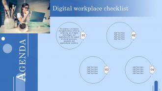 DIGITAL Workplace Checklist Powerpoint Presentation Slides Compatible Impactful