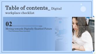 DIGITAL Workplace Checklist Powerpoint Presentation Slides Content Ready Downloadable