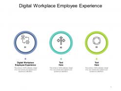 Digital workplace employee experience ppt powerpoint presentation ideas demonstration cpb