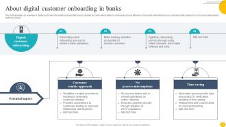 Digitalising Customer Onboarding Journey In Banking Complete Deck Customizable Captivating