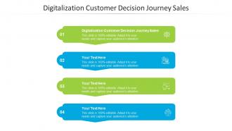 Digitalization customer decision journey sales ppt powerpoint presentation summary cpb