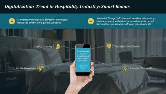 Digitalization Trend In Hospitality Industry Smart Rooms Training Ppt