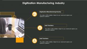Digitization Manufacturing Industry In Powerpoint And Google Slides Cpb