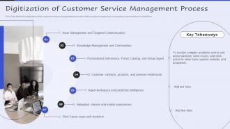 Digitization Of Customer Service Management Process Servicenow Performance Analytics