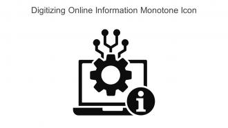 Digitizing Online Information Monotone Icon In Powerpoint Pptx Png And Editable Eps Format