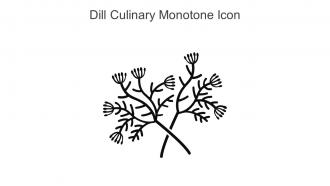 Dill Culinary Monotone Icon In Powerpoint Pptx Png And Editable Eps Format