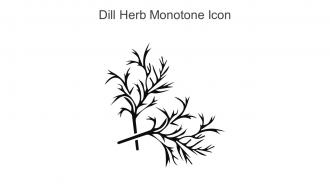 Dill Herb Monotone Icon In Powerpoint Pptx Png And Editable Eps Format