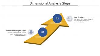 Dimensional analysis steps ppt powerpoint presentation portfolio layouts cpb