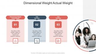 Dimensional Weight Actual Weight In Powerpoint And Google Slides Cpb