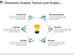 Dimensions Analysis Tactical Level Analytic Competitor Analytic Companies