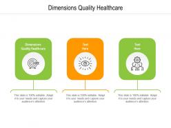 Dimensions quality healthcare ppt powerpoint presentation styles introduction cpb