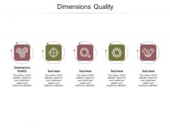 Dimensions quality ppt powerpoint presentation model example cpb