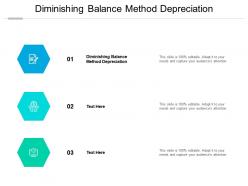 Diminishing balance method depreciation ppt powerpoint presentation icon brochure cpb