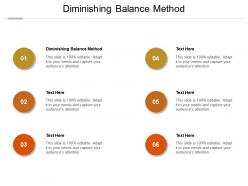 Diminishing balance method ppt powerpoint presentation file brochure cpb