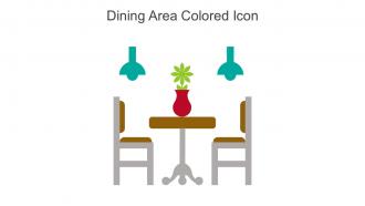 Dining Area Colored Icon In Powerpoint Pptx Png And Editable Eps Format