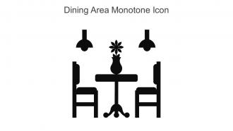 Dining Area Monotone Icon In Powerpoint Pptx Png And Editable Eps Format
