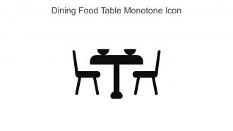 Dining Food Table Monotone Icon In Powerpoint Pptx Png And Editable Eps Format