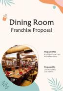 Dining Room Franchise Proposal Report Sample Example Document