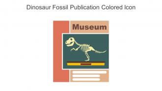 Dinosaur Fossil Publication Colored Icon In Powerpoint Pptx Png And Editable Eps Format
