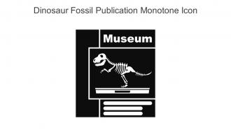 Dinosaur Fossil Publication Monotone Icon In Powerpoint Pptx Png And Editable Eps Format