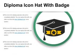 Diploma Icon Hat With Badge