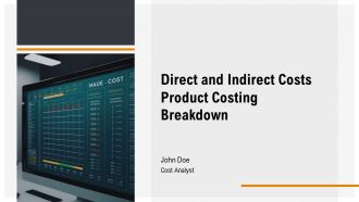 Direct And Indirect Costs Product Costing Breakdown PPT Summary AT