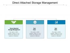 Direct attached storage management ppt powerpoint presentation summary samples cpb