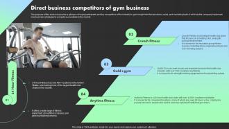 Direct Business Competitors Of Gym Business Crossfit Gym Business Plan BP SS