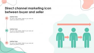 Direct Channel Marketing Icon Between Buyer And Seller