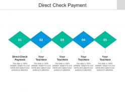 Direct check payment ppt powerpoint presentation pictures design ideas cpb